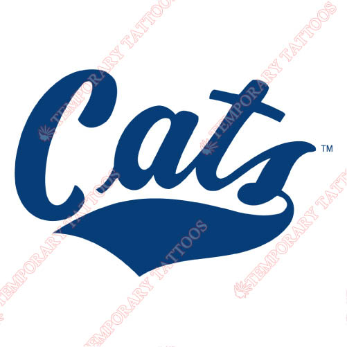 Montana State Bobcats Customize Temporary Tattoos Stickers NO.5185